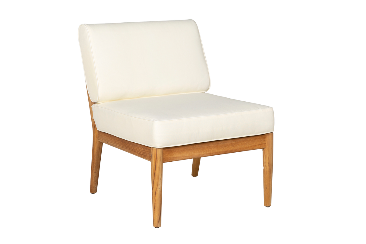 Sienna teak high back lounge sofa - middle