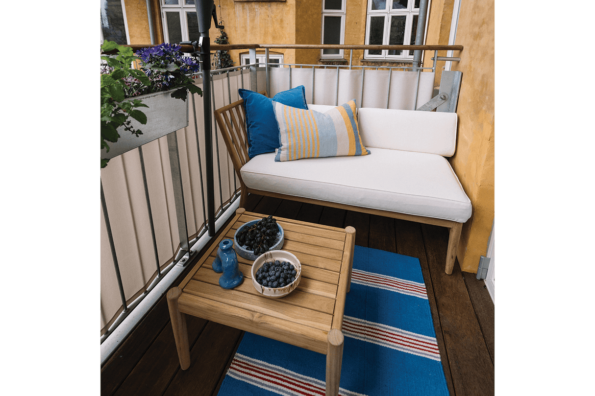 Sienna teak lounge sofa - left