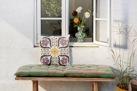 Suzani embroidered pillowcase 45 x 45 cm