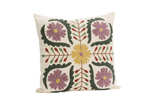 Suzani embroidered pillowcase 45 x 45 cm