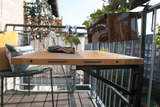 Alma teak hanging table with drying rack 100 x 60 cm