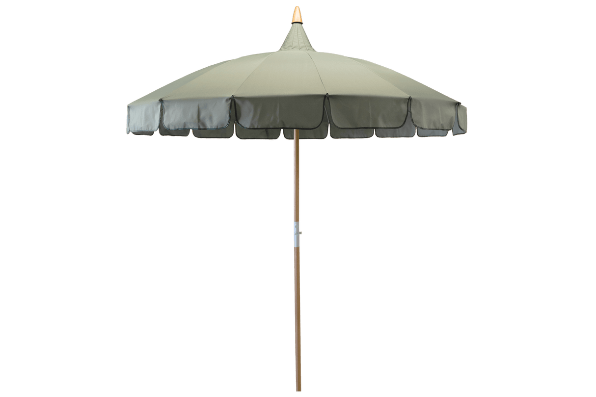 Aisha solid color parasol with tilt Ø200 cm
