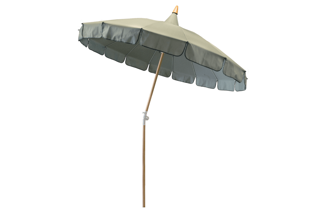 Aisha solid color parasol with tilt Ø200 cm