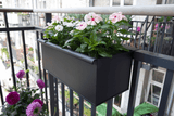 Esther black balcony flower box 40 / 60 / 80 cm