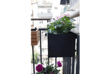 Esther black balcony flower box 40 / 60 / 80 cm