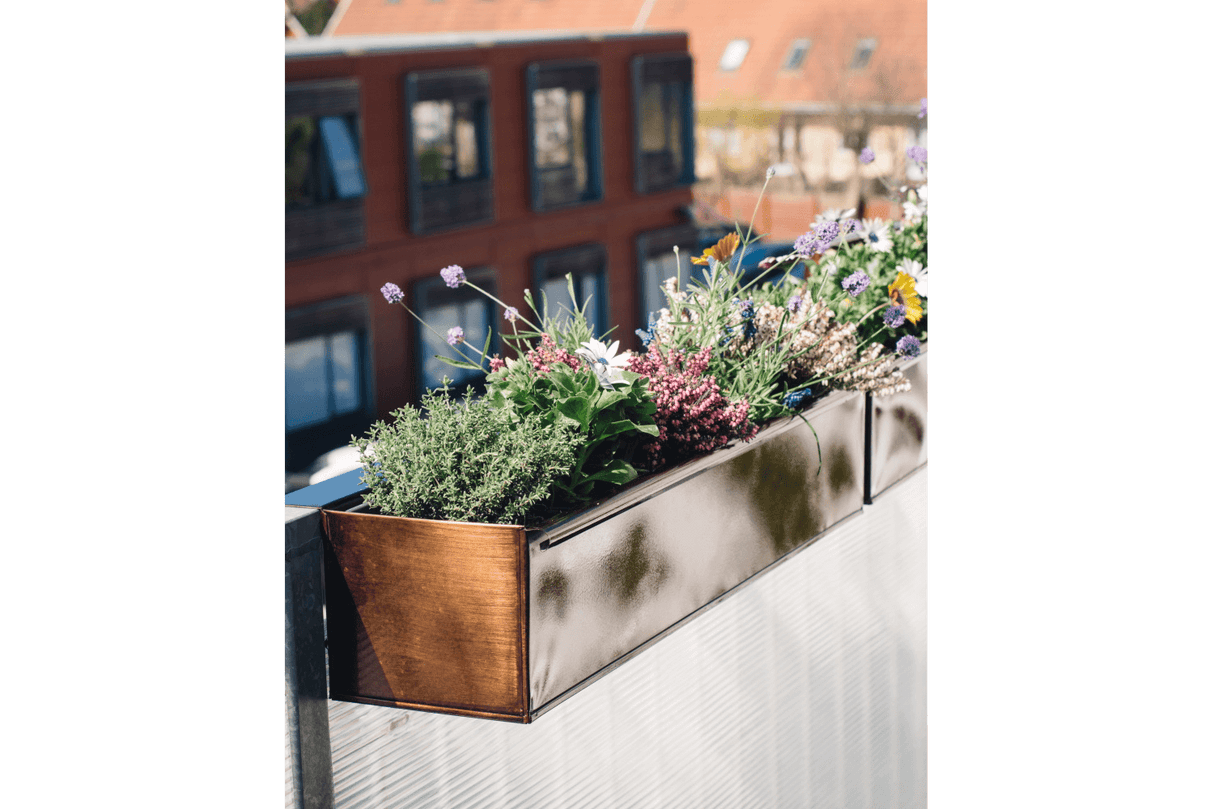 Esther copper balcony flower box 40 / 60 / 80 cm