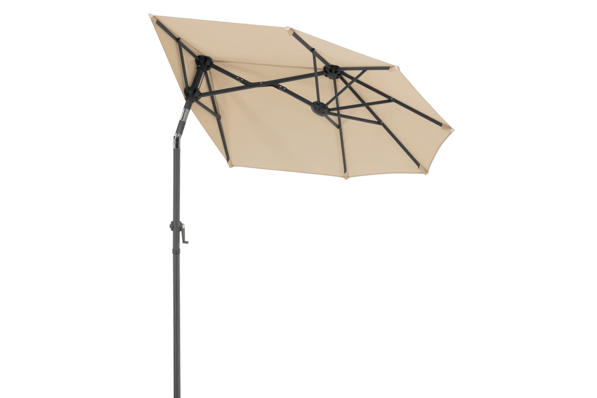 Salerno solid color parasol with hoist and tilt 150 x 150 cm