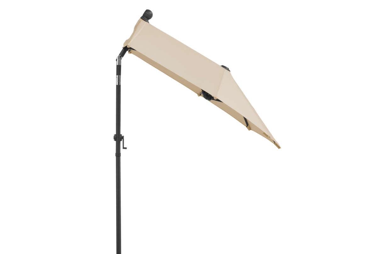 Salerno solid color parasol with hoist and tilt 150 x 150 cm