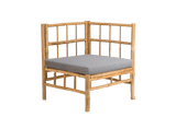 Beate bamboo lounge sofa - corner