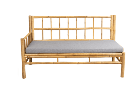 Beate bamboo lounge sofa - left