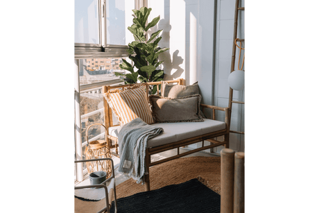 Beate bamboo lounge sofa - right