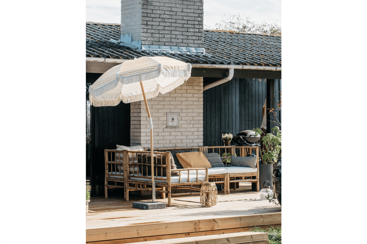 Beate bamboo lounge sofa - corner