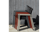 Delia stackable chair with armrest