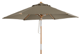 Trieste solid color parasol with tilt Ø250 cm