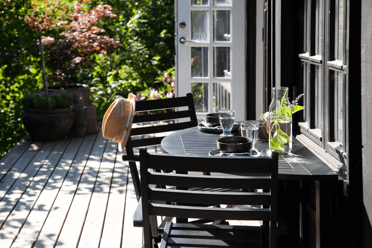 Butterfly folding table Ø110 cm