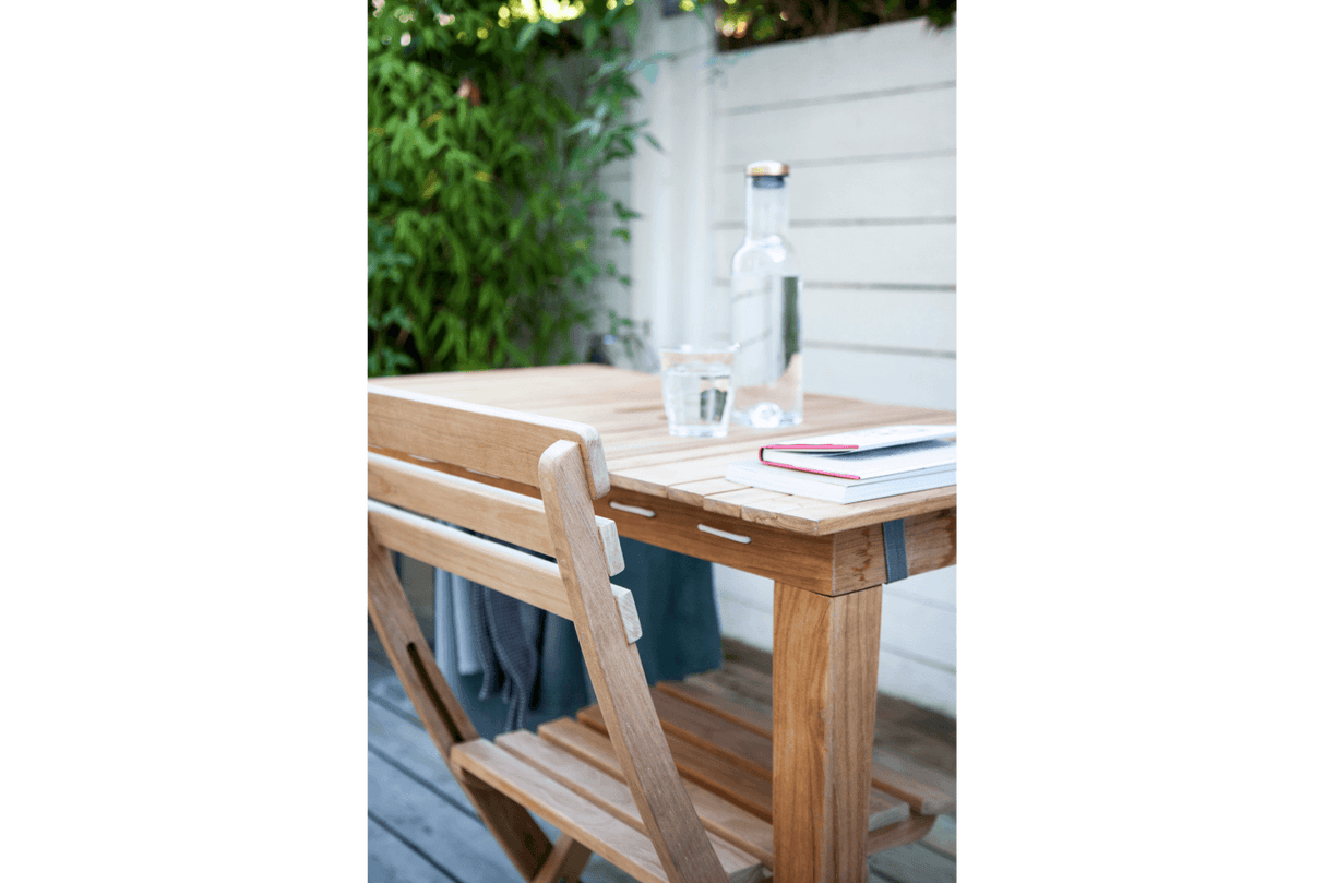 Clarish teak folding chair