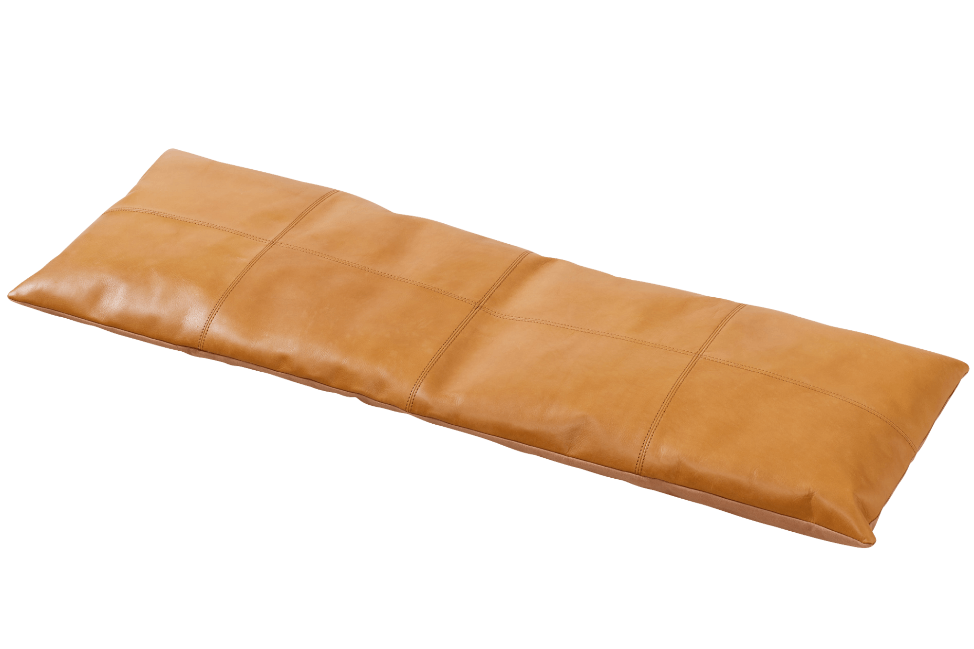 Leather cushion 104 x 35 cm