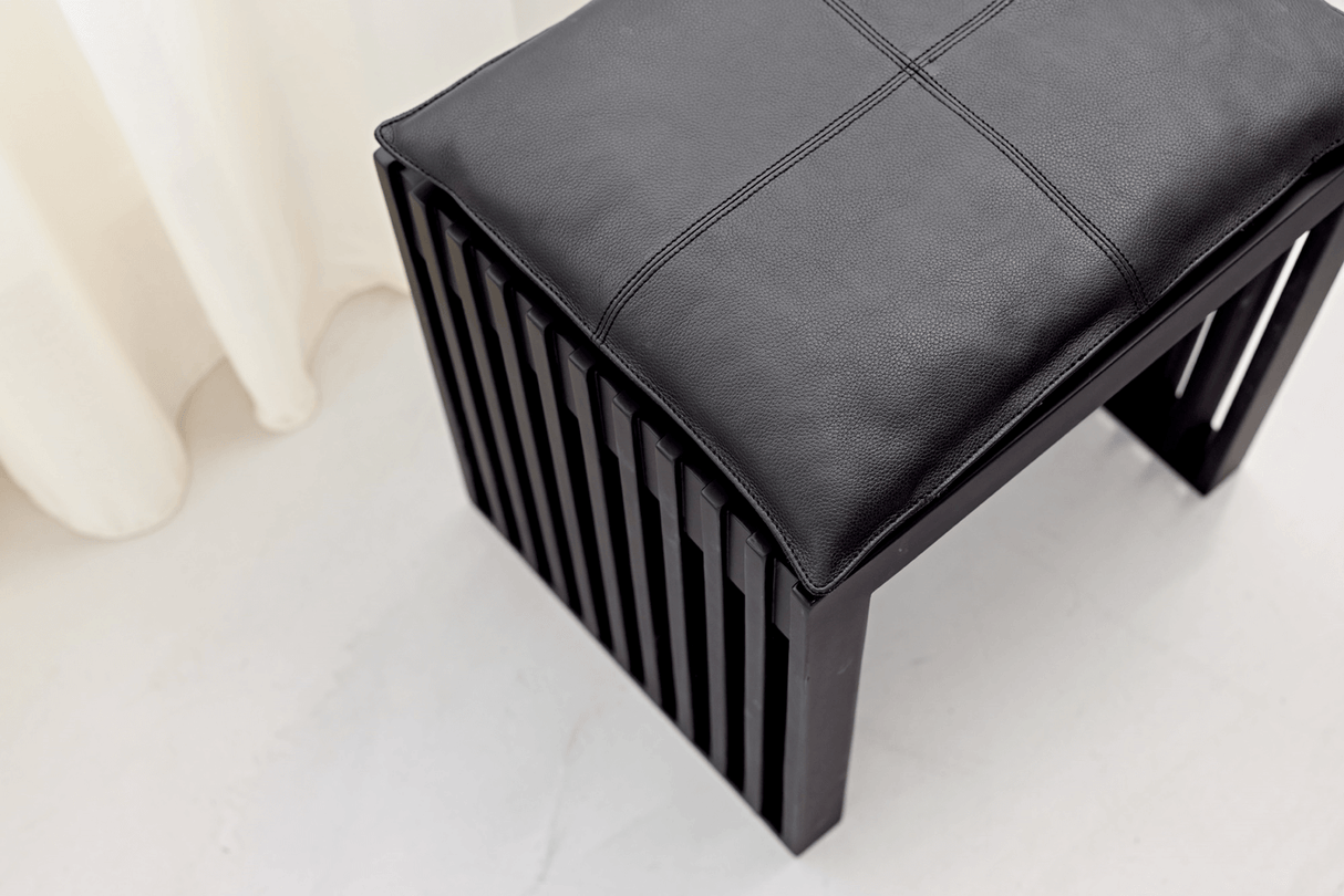 Leather cushion 73 x 35 cm
