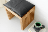 Leather cushion 73 x 35 cm