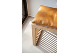 Leather cushion 73 x 35 cm