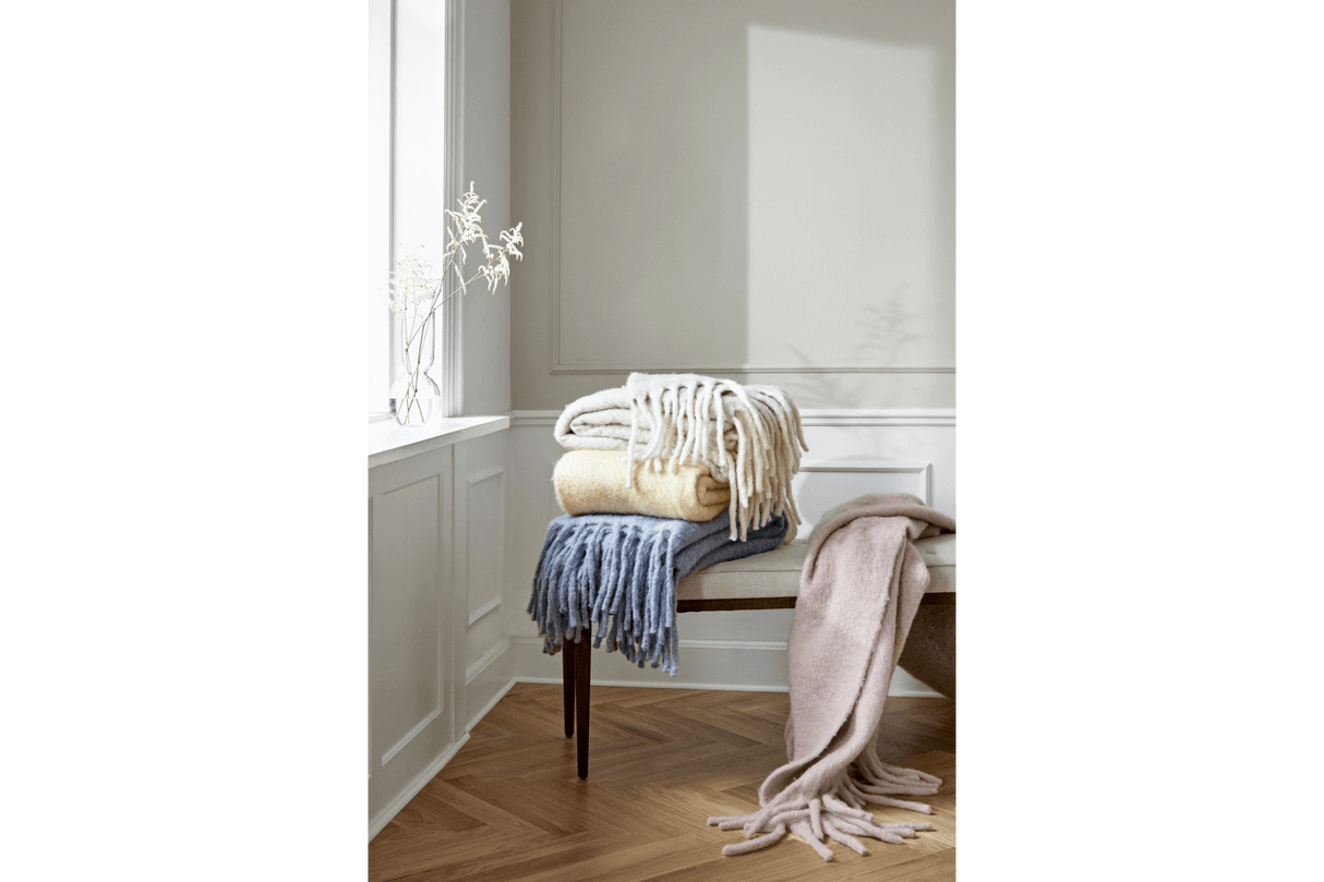 Mathea wool blanket melange