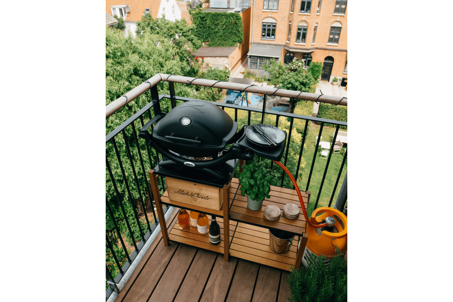 Dora barbecue table with granite top 50 x 40 x 70 cm – Balcony