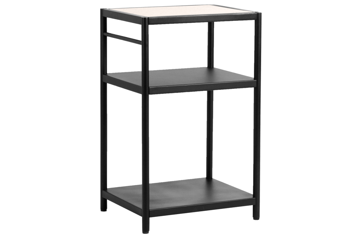 Dora metal barbecue table with super stone top 50 x 40 cm