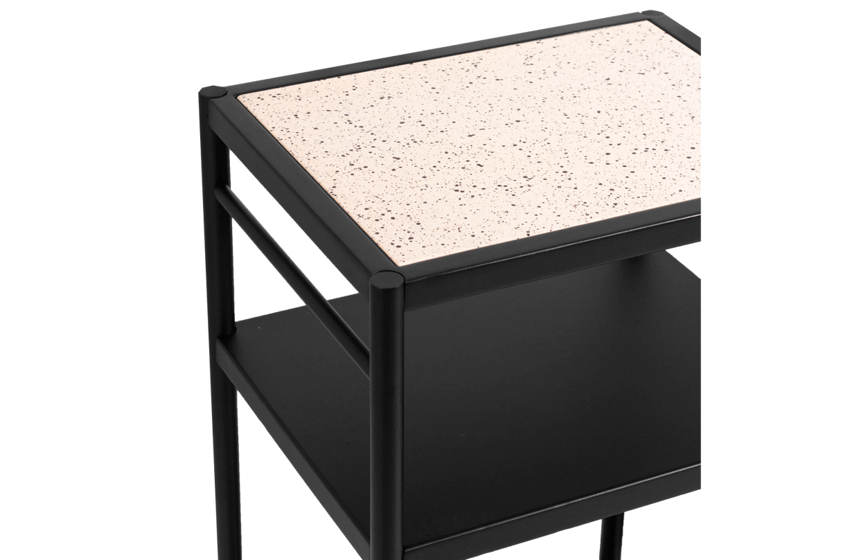 Dora metal barbecue table with super stone top 50 x 40 cm