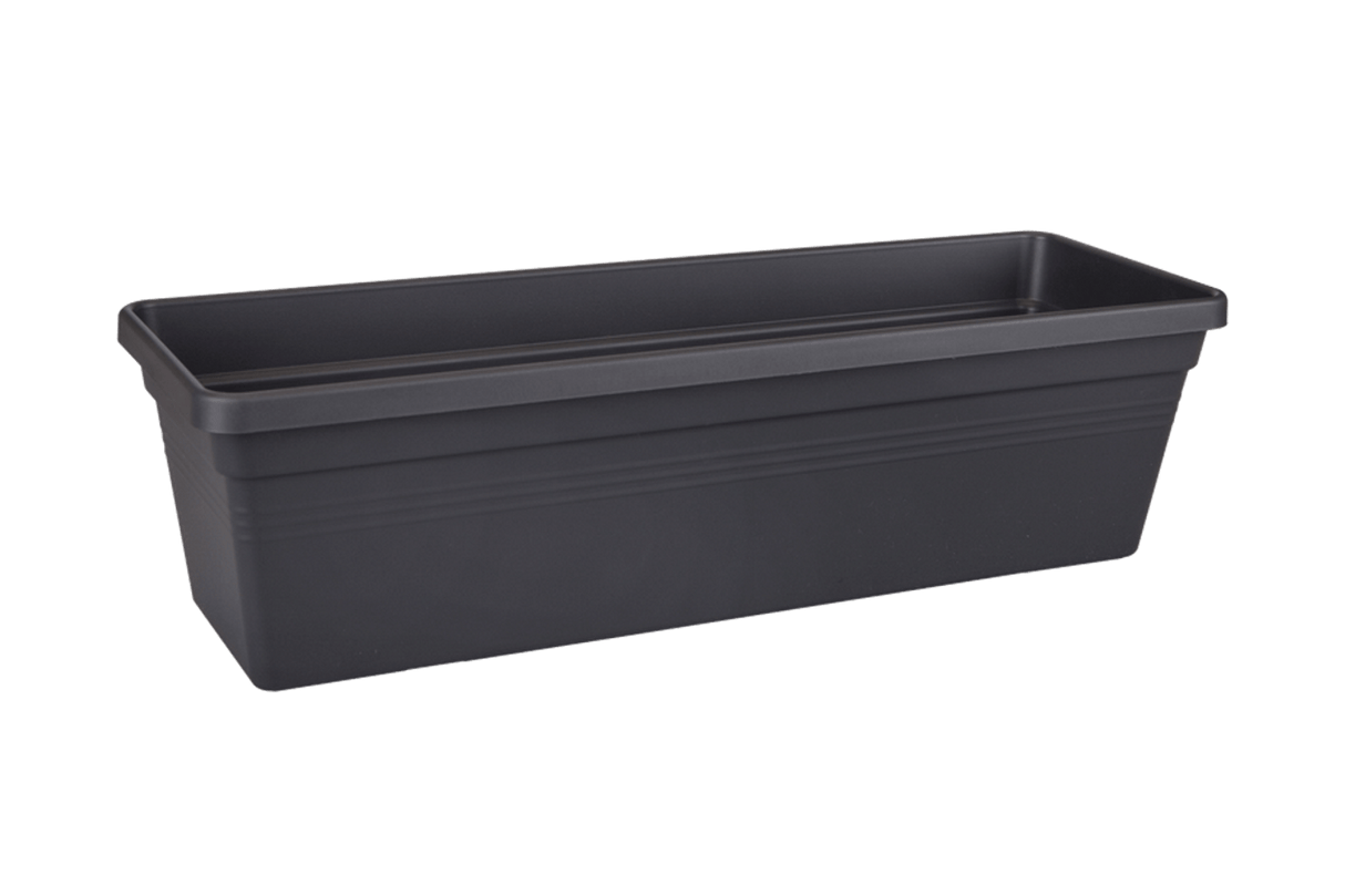Plastic insert for balcony flower boxes