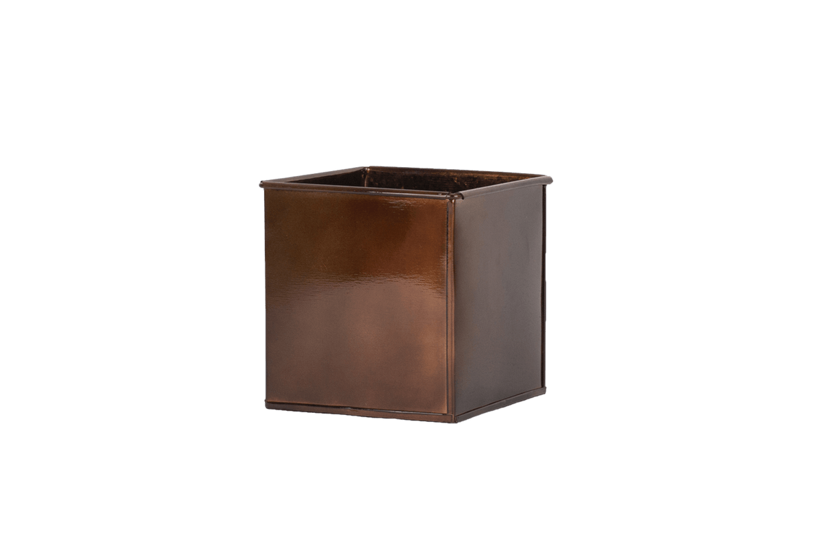 Fiona copper plant box for wall grid 14 x 14 / 17 x 17 cm