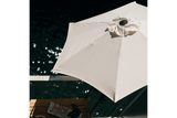 Frida solid color parasol with hoist and tilt Ø160 / Ø200 cm