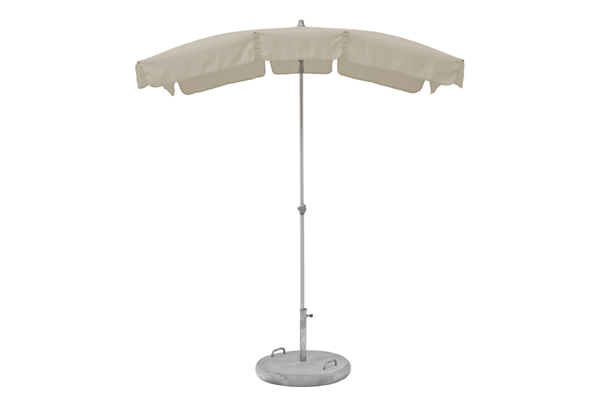 Siesta solid color parasol with tilt 180 x 130 cm