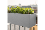 Stone balcony flower box with self watering system 80 cm