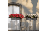 Cottage balcony flower box with self watering system 80 cm