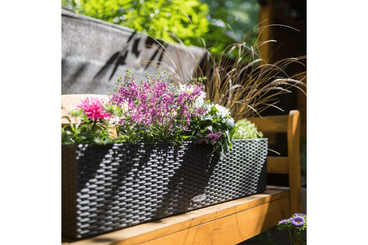 Cottage balcony flower box with self watering system 80 cm