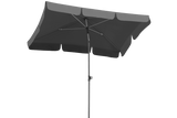 Locarno solid color parasol with tilt 180 x 120 cm