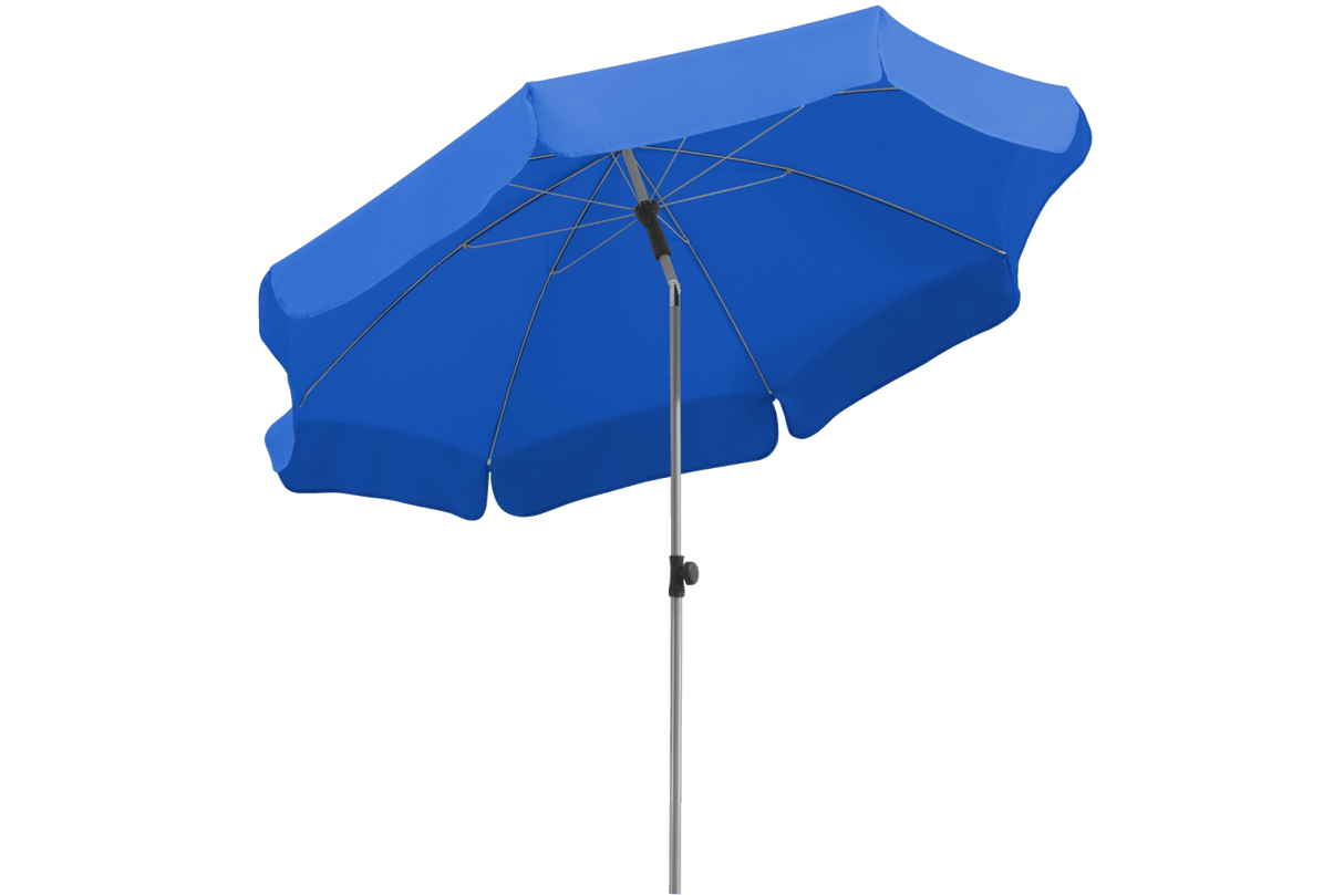 Locarno solid color parasol with tilt Ø200 cm