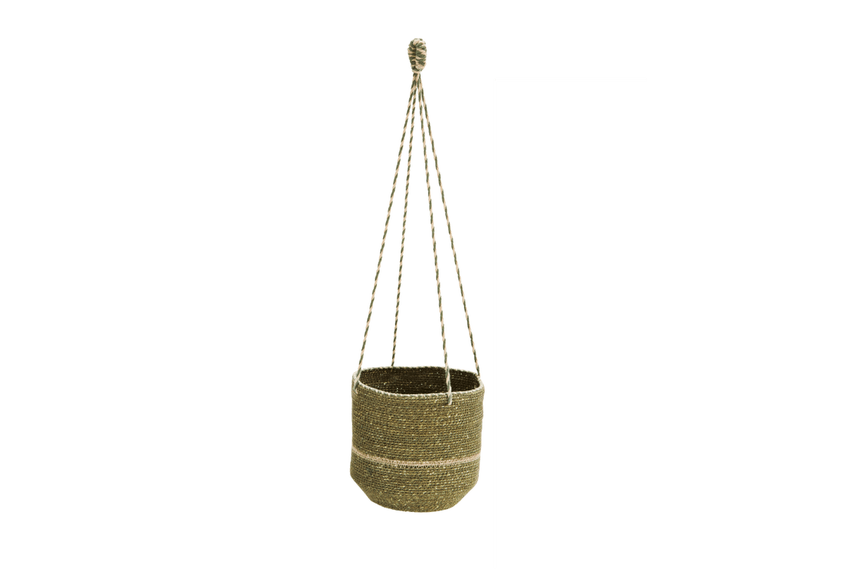 Hanging basket in seagrass