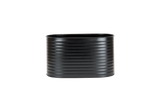 Ovalina Rillo black plant box for wall grid 30 x 17 cm