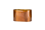 Ovalina copper plant box for wall grid 30 x 17 cm