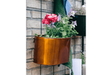 Ovalina copper plant box for wall grid 30 x 17 cm