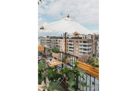 Parilla solid color parasol with tilt Ø200 cm