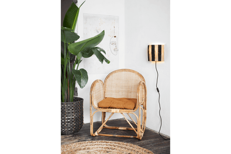 Pinstripe seat cushion 45 x 45 cm