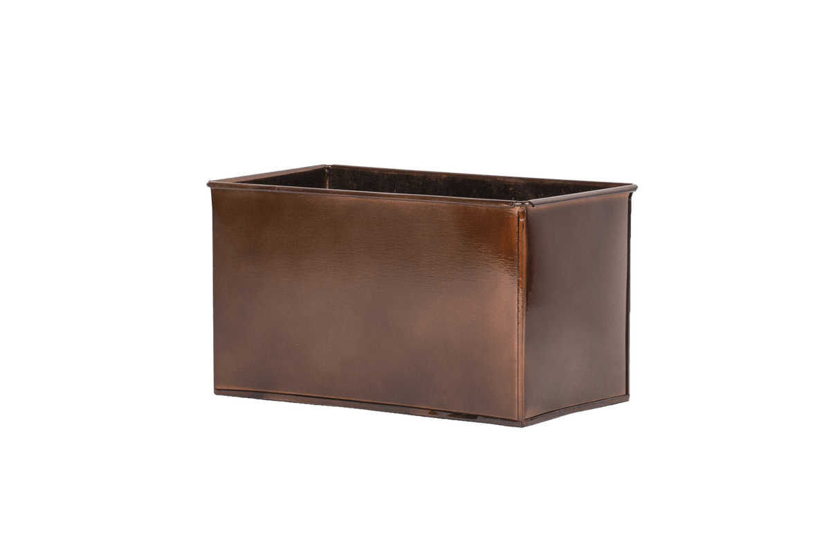 Rebekka copper plant box for wall grid 30 x 19 cm