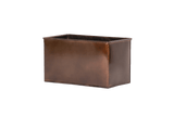 Rebekka copper plant box for wall grid 30 x 19 cm