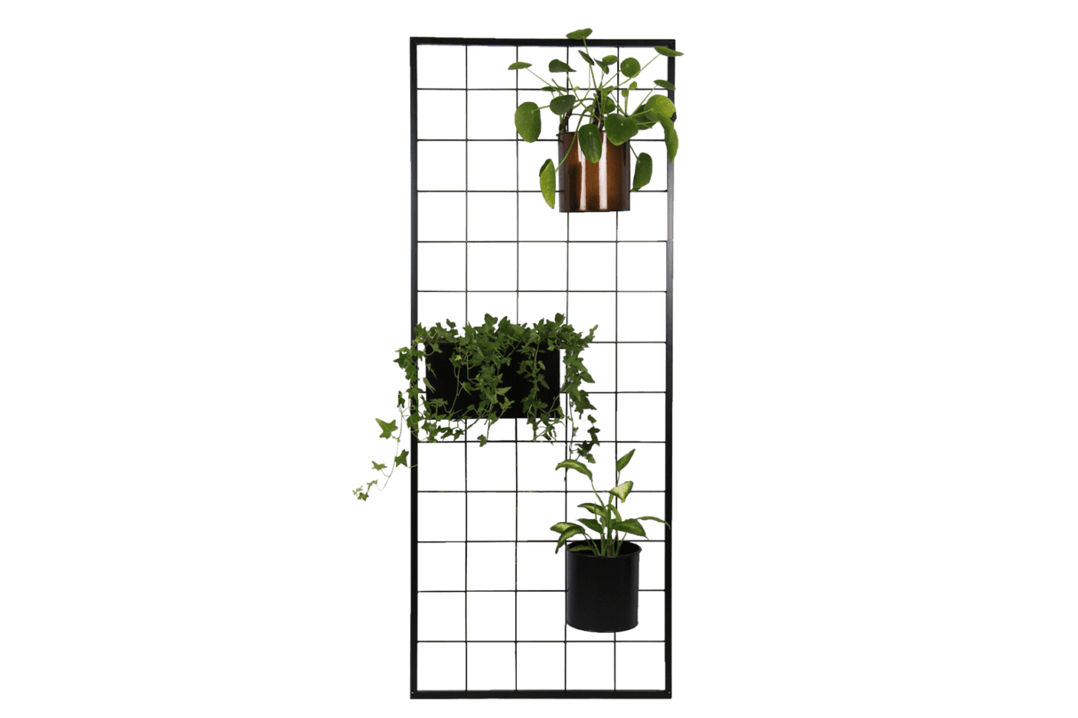 Rebekka plant box for grid 30 x 19 cm black