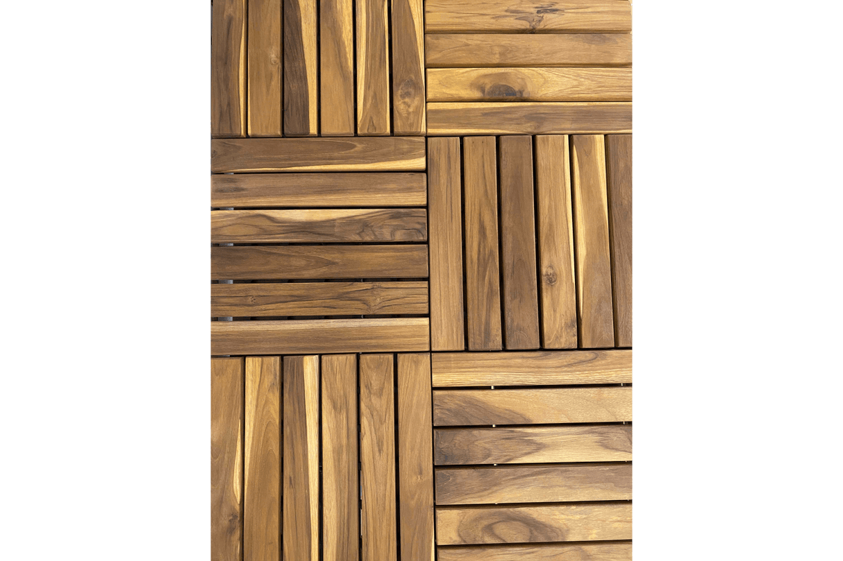 Sandra teak floor tiles