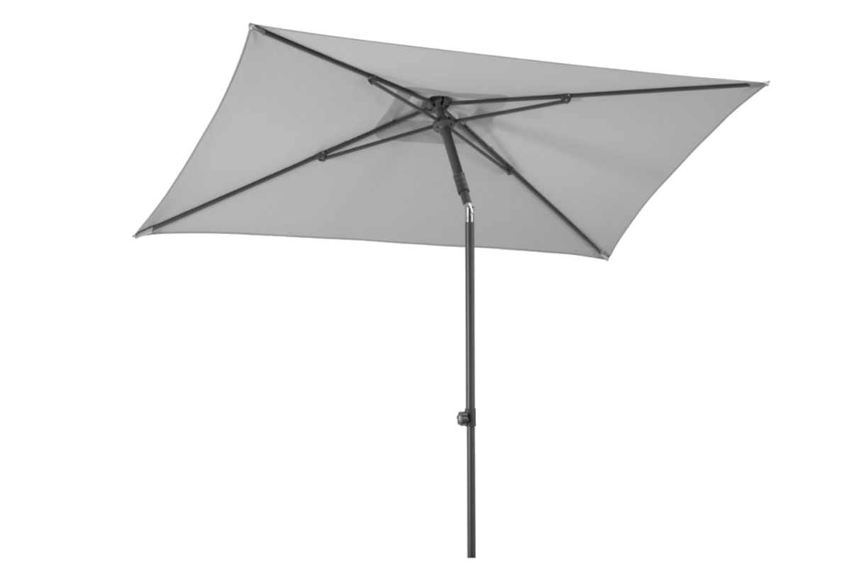 Sevilla solid color parasol with adjustable height 240 x 140 cm