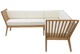 Sienna teak lounge sofa - left