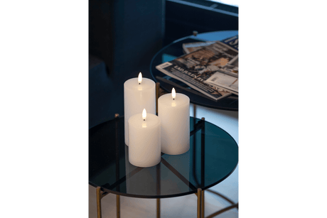 Sille rechargeable LED candles 3 pcs  Ø7.5 cm